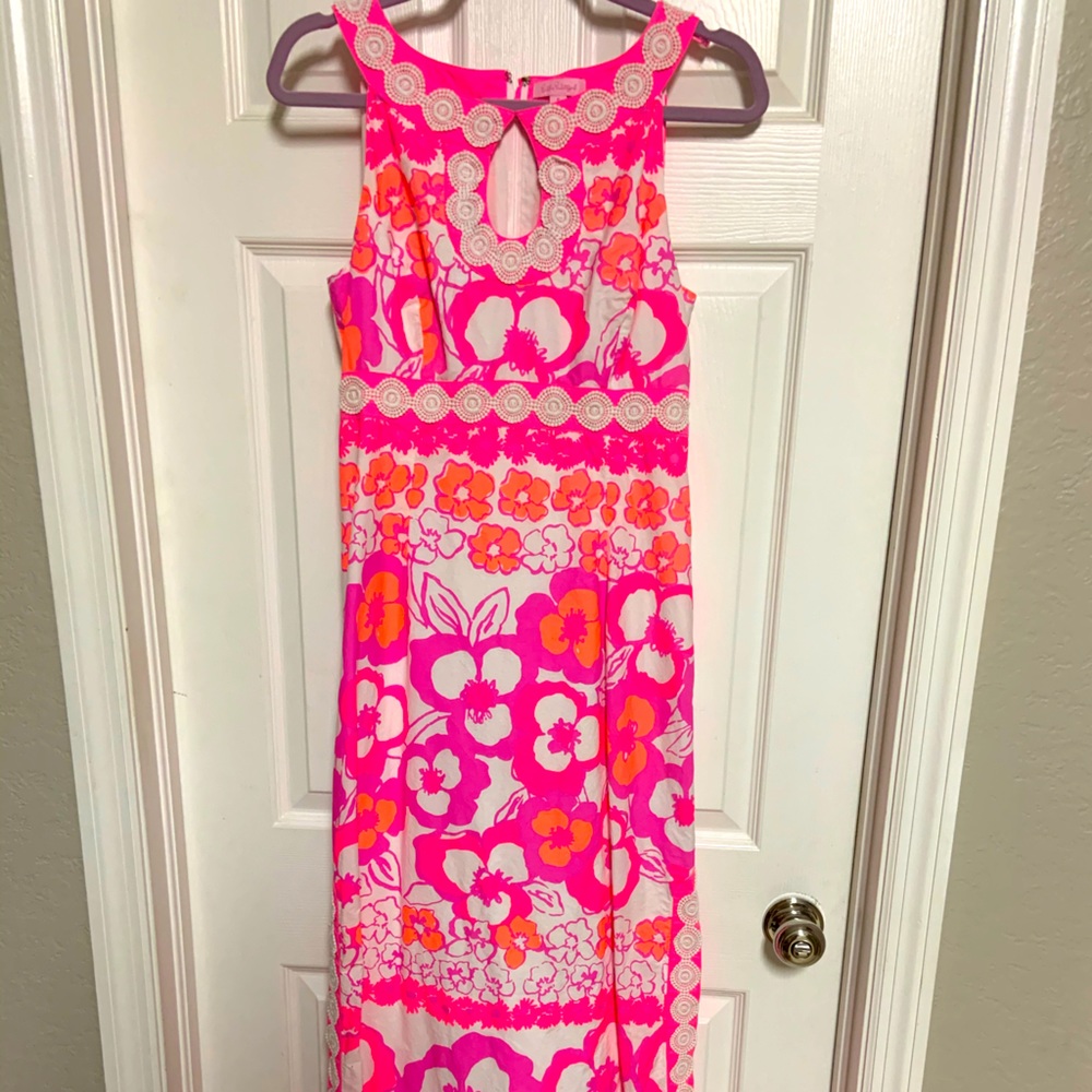 Lilly Pulitzer Maxi Floral Dress New Without Tags